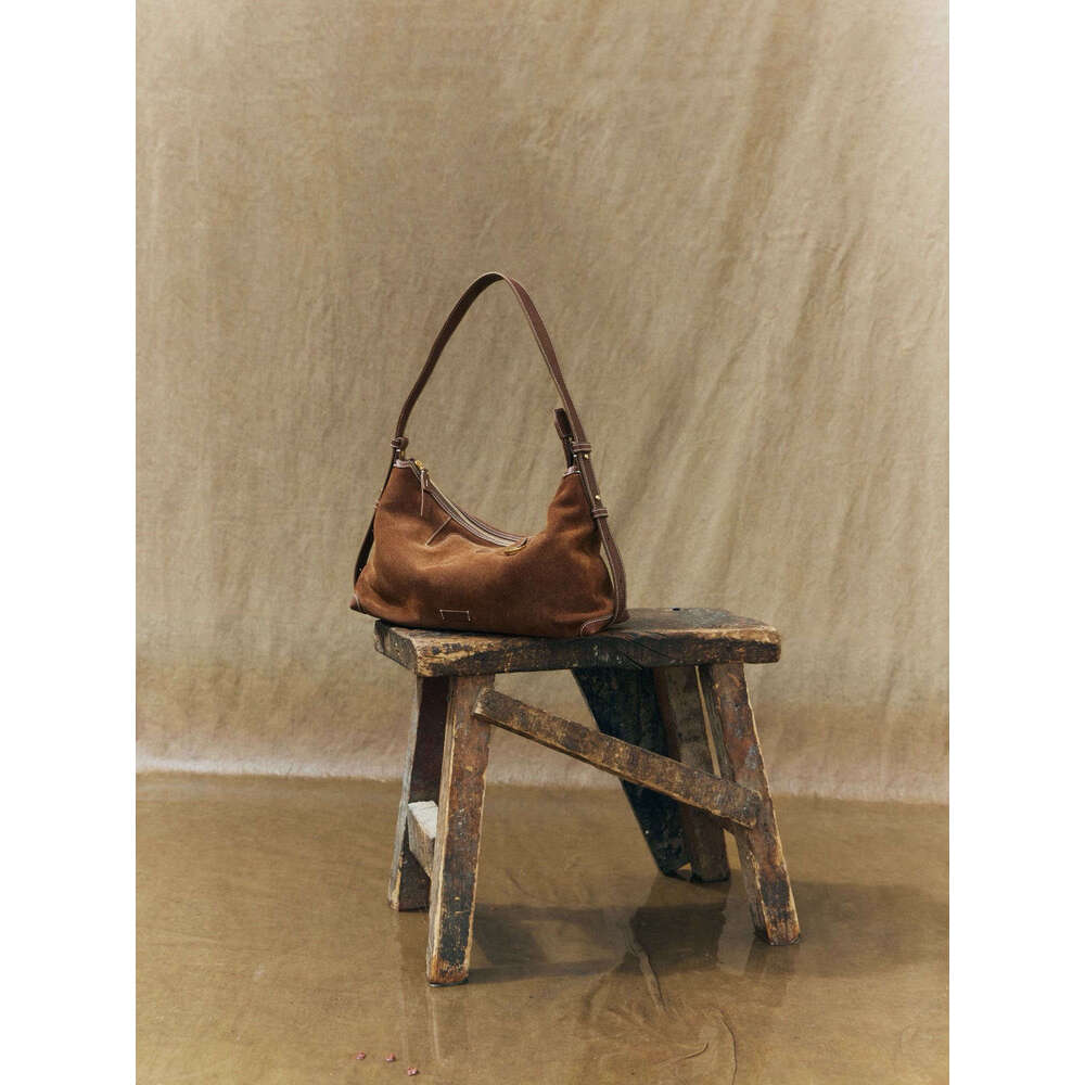 Bags New Autumn/Winter Shallow Hobo Genuine Leather Underarm Women's Dumpling Bag, Commuting Fashion Handheld Crossbody Bag