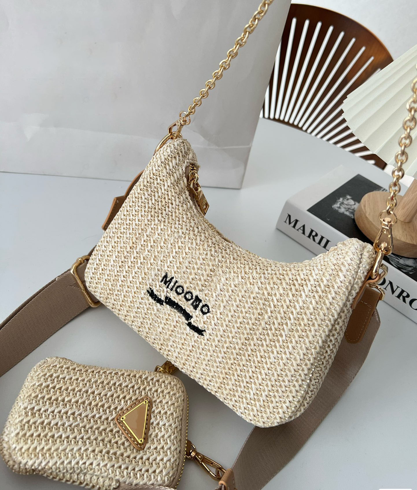 designer bags Woven Embroidered Shoulder Bag Designer Re Edition Nylon 2005 Ophidia Hobo Bags 2000 Handbag Tote High Quality Crossbody Chain Canvas Bags 001