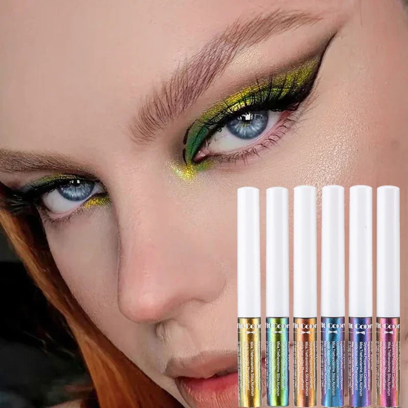 Chameleons Eyeliner Liquid Pearl Gloss Shiny Metallic Eyeshadow Liner Multi Chrome Color Aurora Eye Makeup Glitter Pigment 250113