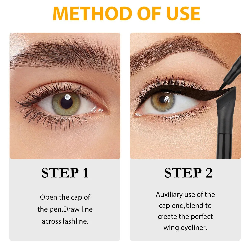 12 Colors Matte Liquid Eyeliner Pen Makeup Waterproof Quickly Drying Smooth Ultra-thin Red Brown Eye Liner Wing Tips Cosmetics 250113