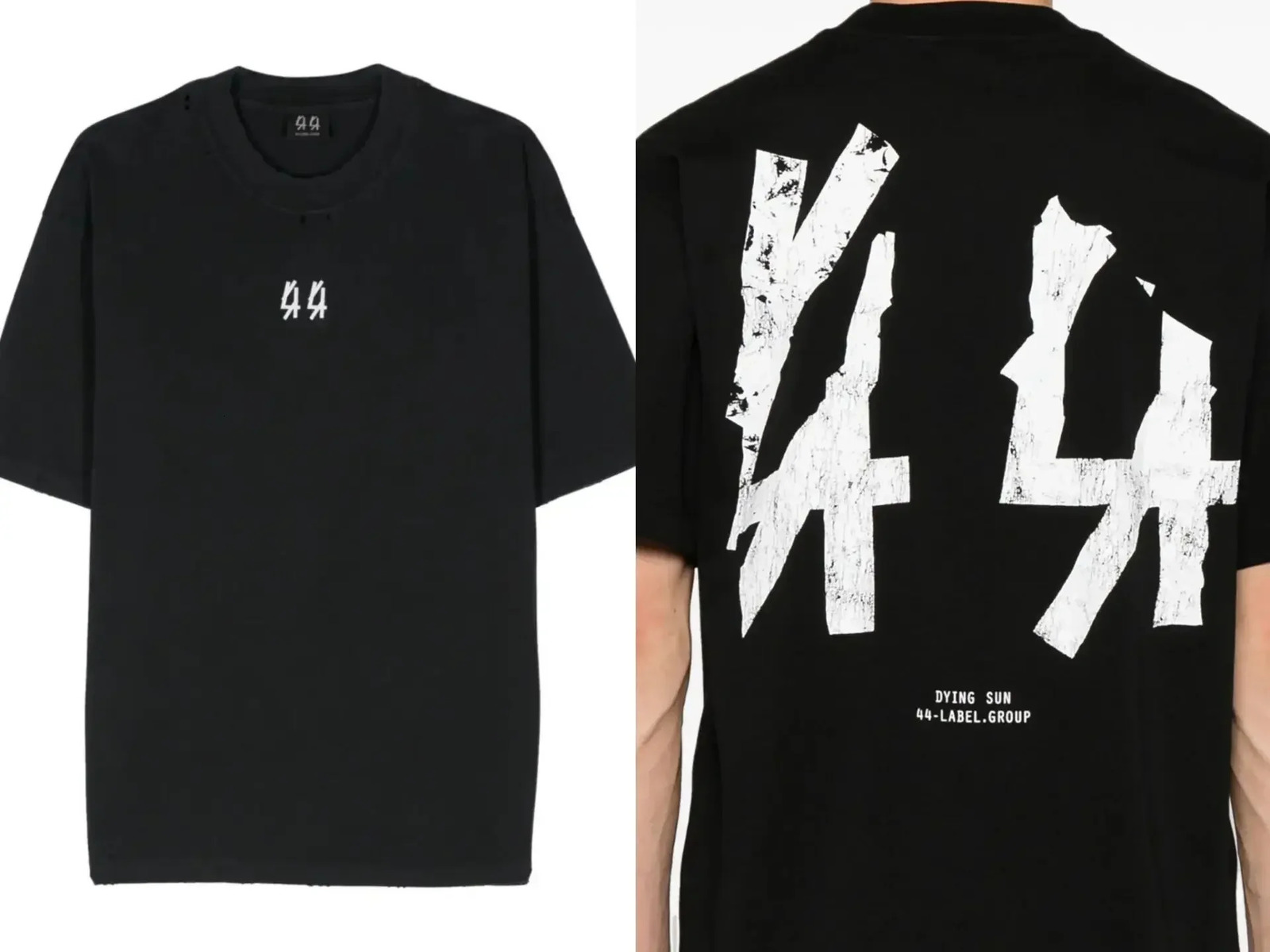 44 LABEL GROUP Cotton T-shirt Mens Womens Hip Hop Letter Printed TShirt Quality er Tee Tops Streetwear 250210 - view 5