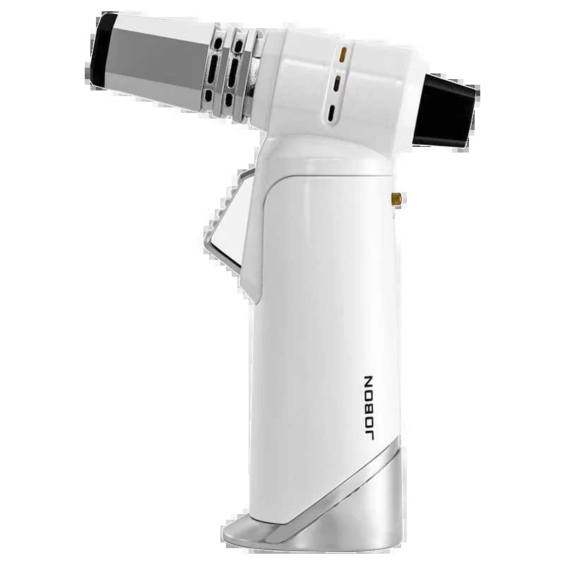 JOBON Blue Flame Gun Lighter Adjustable Flame Locking Flame Function 360 Can inverted to use Multi-functional Use SceneT250211