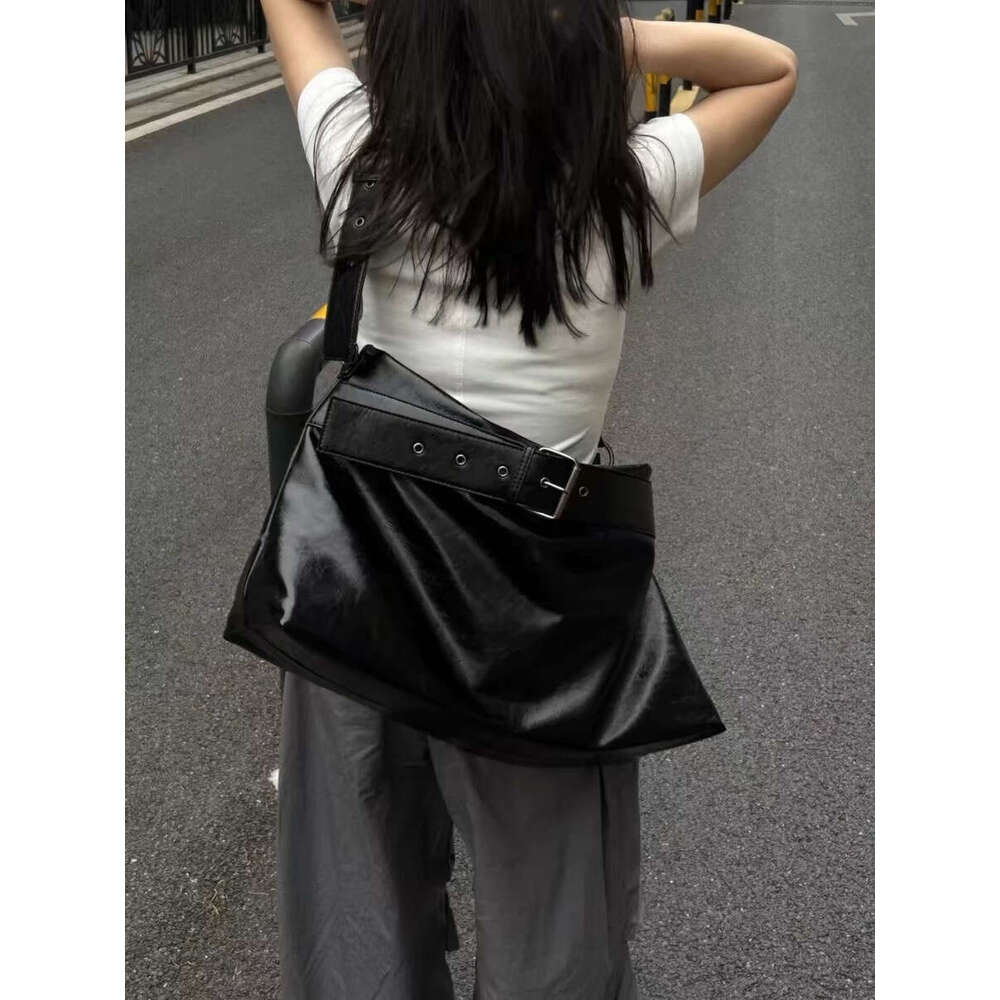Women's Bags autumn new high-end large capacity soft leather tote for both men and women, lazy style single shoulder crossbody bag
