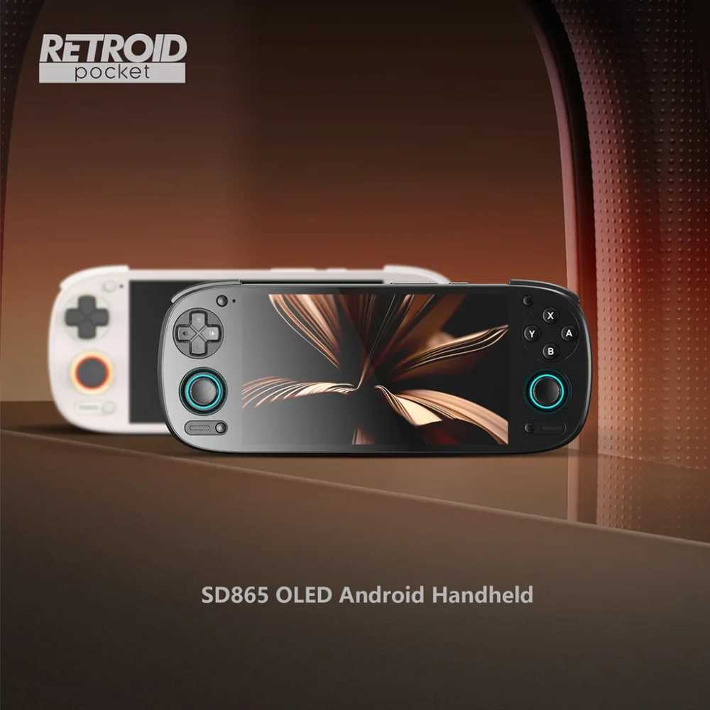 Retroid Pocket 5 Handheld Game Console 5.5Inch OLED Sn SD865 8GB+128GB RP5 with Bag Android Game Console Wifi 5000mAhXJ250211