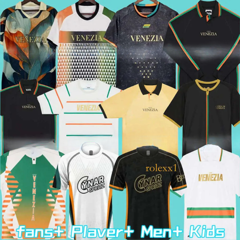 21 22 23 24 25 Venezia FC Soccer Jerseys golden ARAMU FORTE Venice 2024 2025 BUSIO Football Shirts home away 3rd Adukt Kids Kit Uniforms beautiful jersey b