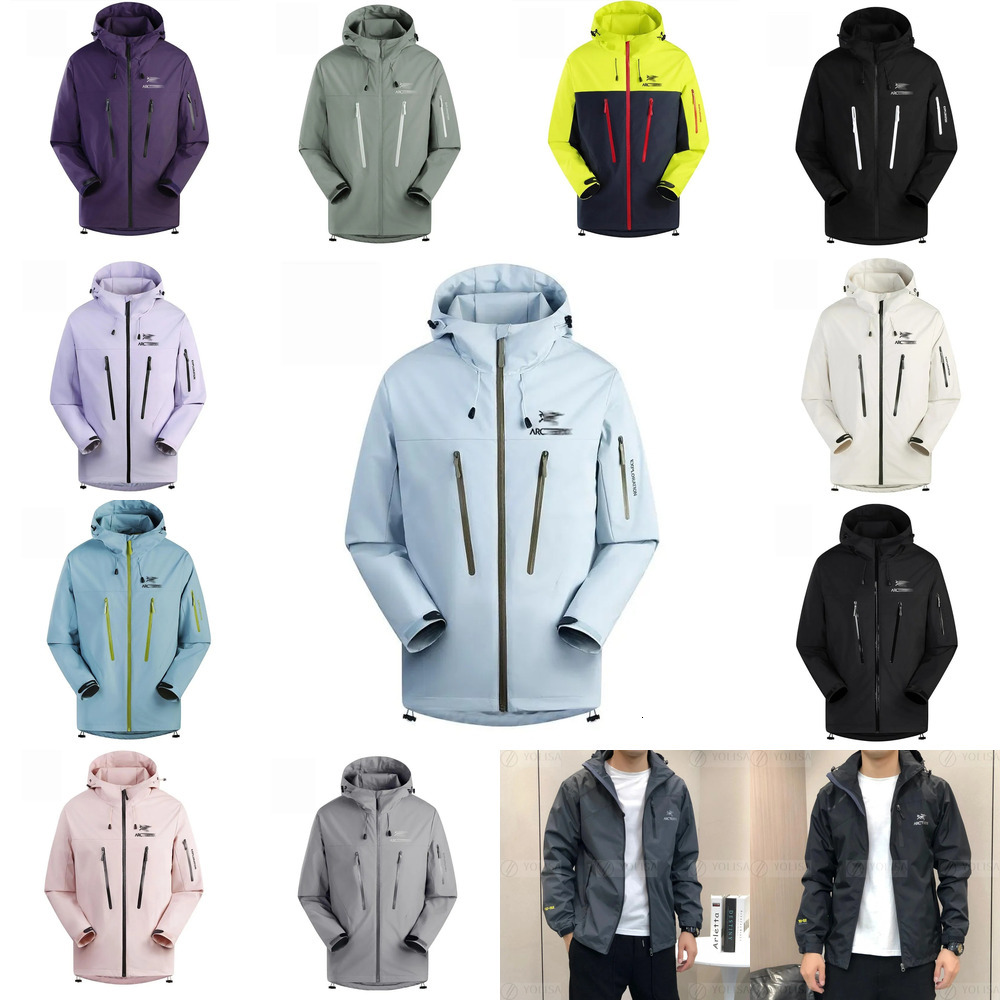 Arctyrx Jacketmens Hooded Arctyrx Windbreaker Coat Designer Zipper Sweatshirt Atom LT Waterproof Cotton Clothing Printing Thicken Arc Terryx Jackets size M-5XL