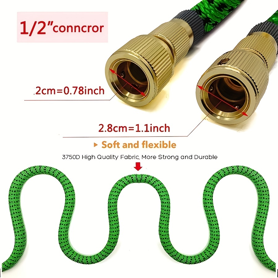 Durable High-Pressure Retractable Hose for Gardening and Car Washing - Easy Storage Watering Solution