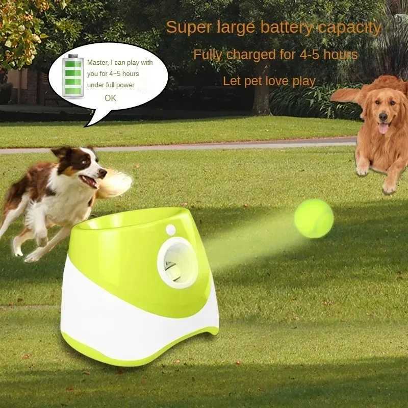 Others Dog Toys Chews Dog Launcher Automatic Dogs Chase Toy Tennis Throwing Pinball Machine Fun Interactive Throw Rechargable Catapult USB Charging H2