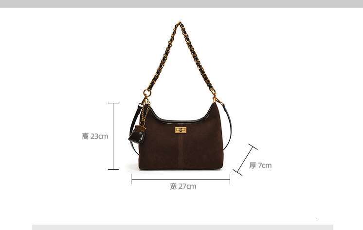Women's Bags Matte premium texture small for women, autumn winter new item, single shoulder underarm bag, fashionable and stylish crossbody bag
