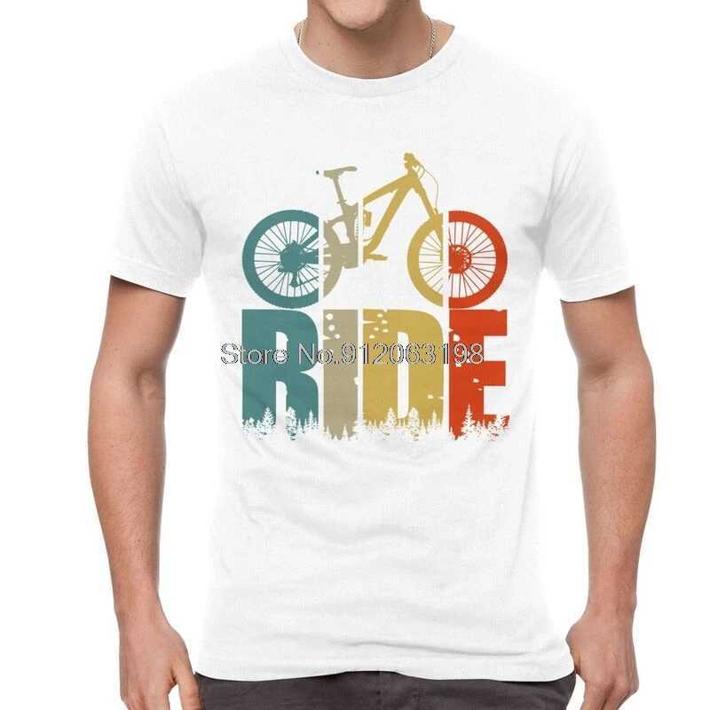 Your Ride Mountain Bike MTB Lover T Shirt Men Short Sleeve Cotton T-shirts Cyclists And Bikers Gift Tee Tops Streetwear TshirtsXJ250211