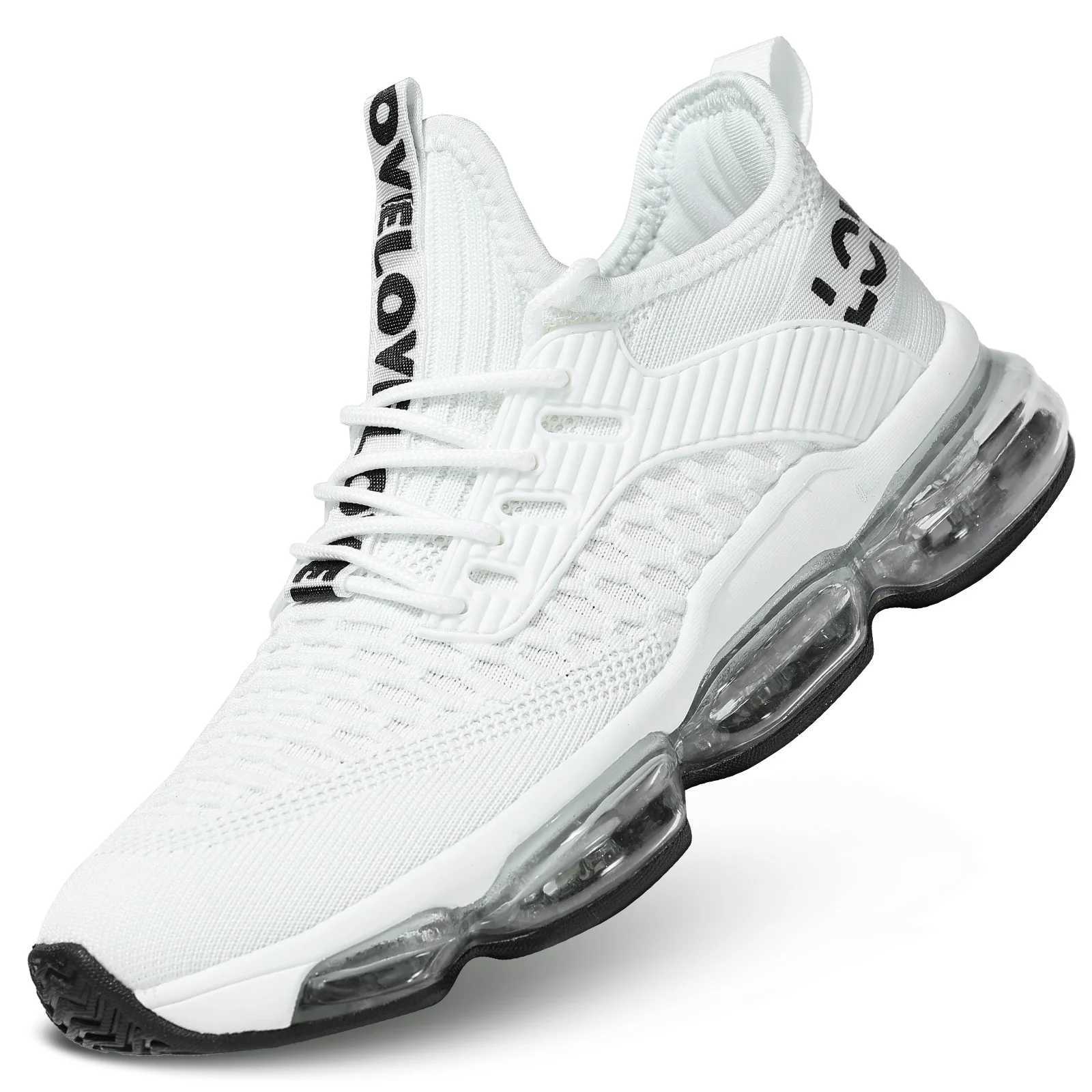 Mens Trainers Air Cushion Running Fashion Shoes Casual Breathable Walking Tennis Gym Athletic Sports SneakersC250325