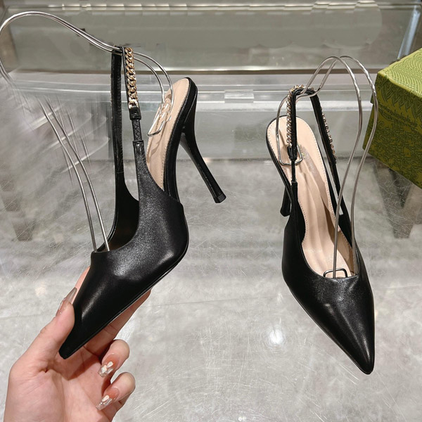 Dress Shoes Brand For Women Sexy Pointed Toe Women's Calf leather Sandals Comfortable Trendy Sandals size 35-42 With box Free Shiping