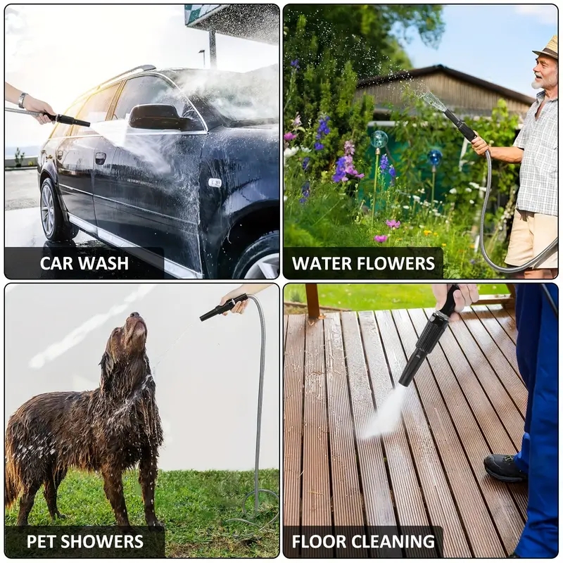 Sturdy American Standard Flexible Hose for Cars and Gardens Heavy Duty, Leak Free Design