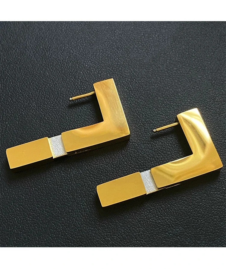 Timeless Wonder Square Geo Hoop Earrings for Women Jewelry er Ins Kpop Aretes De Mujer Statement Punk Rare 1446 250110