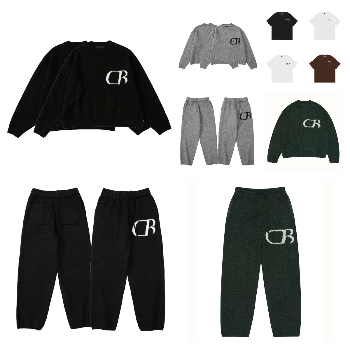 Crew neck sweaterhooded sweater Sweater wool jacquard craft sweater knitted outerwear autumn and winter warm sweater pullover sweater pants embroidery