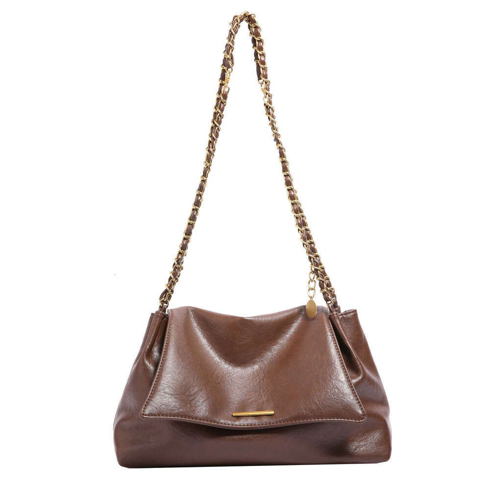 New high-end large capacity for women 2025 new single shoulder tote versatile trendy chain commuting bag