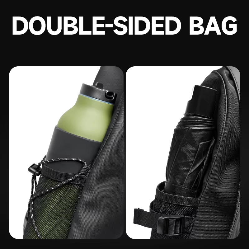 Large Crossbody Men Waterproof Shoulder With Adjustable Buckle Fashion Chest Bag For Traveg Sporting