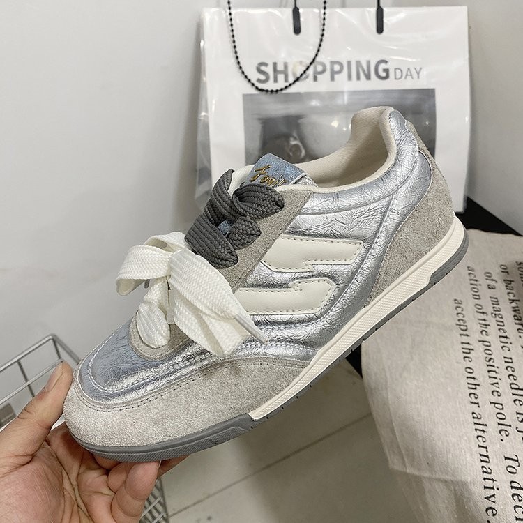 2025 free shipping shoes for womens designer shoes sliver red white casual shoes outdoor sneakers sport shoes size 35-40