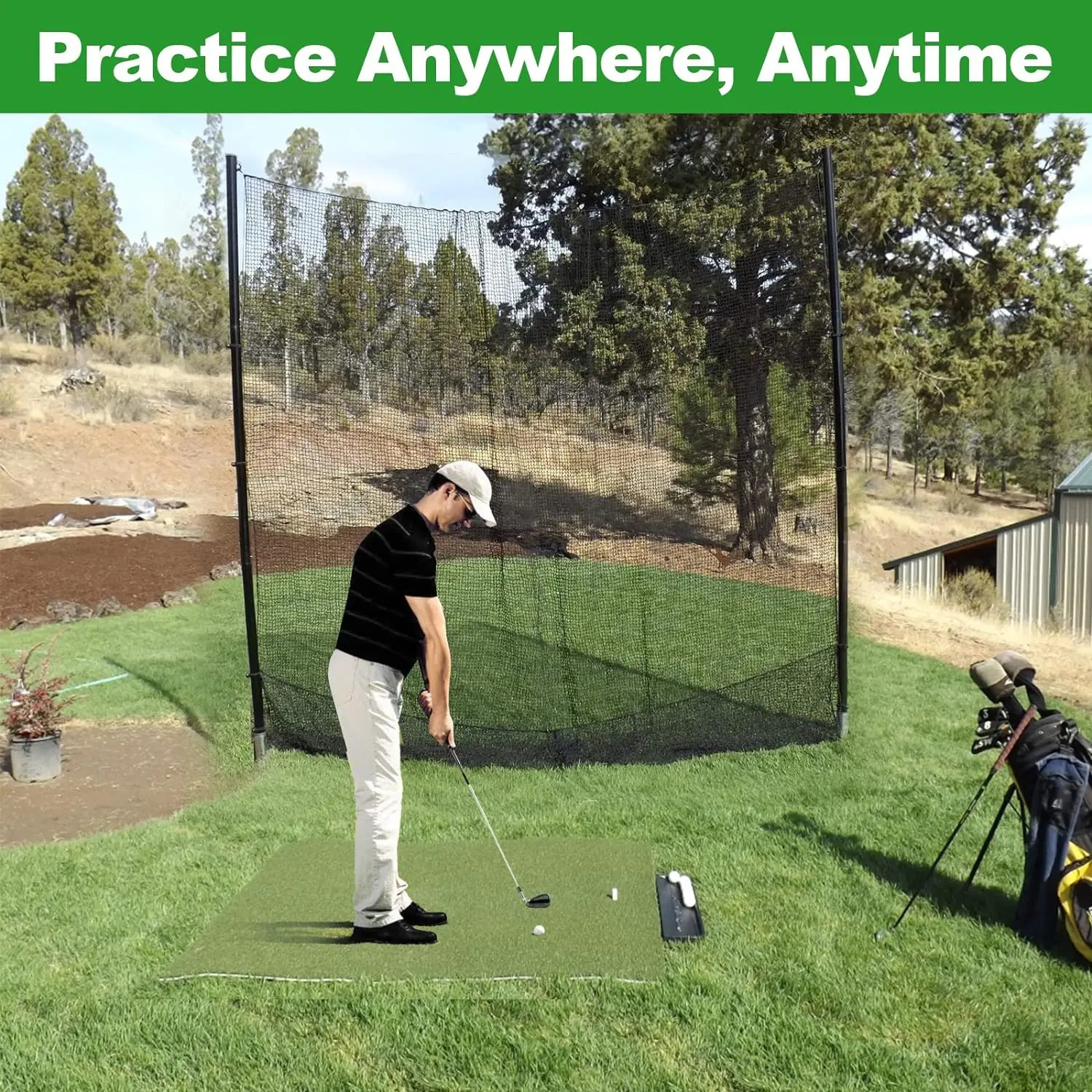Golf Net-Sports Practice Barrier Net Heavy Duty Golf Hitting NetSoccer Backstop NetGarden Balcony Protection Safe Net 250207