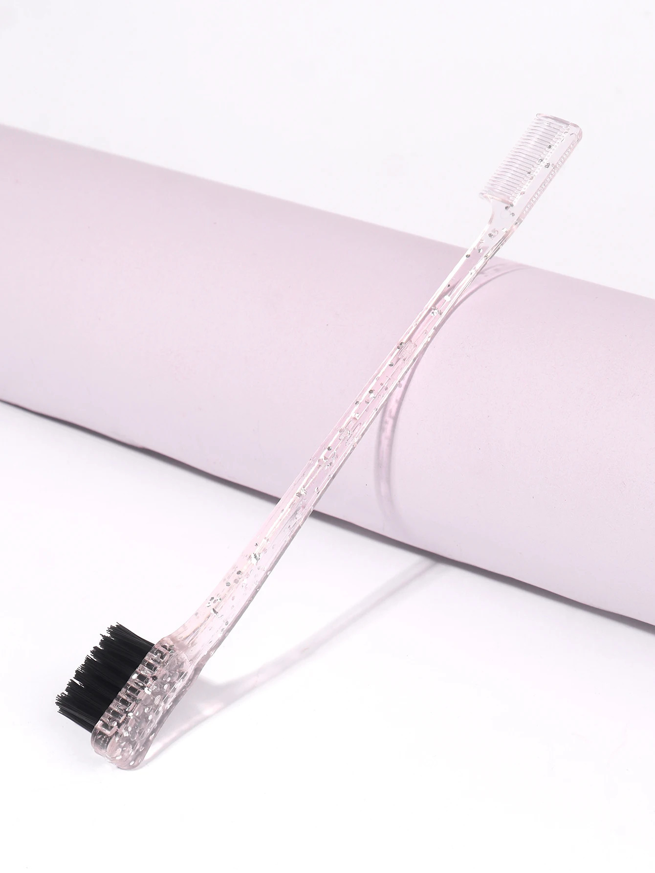 4pcs1pcs crystal double-sided edge control hair comb hairstyle hair brush accessories brush comb Special for real hair wigs 250113