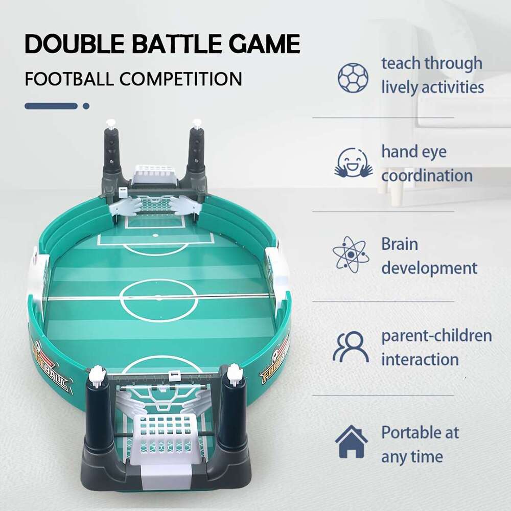 Two-Player Educational Board Football Game for Parent-Child Interactions & Family Bonding