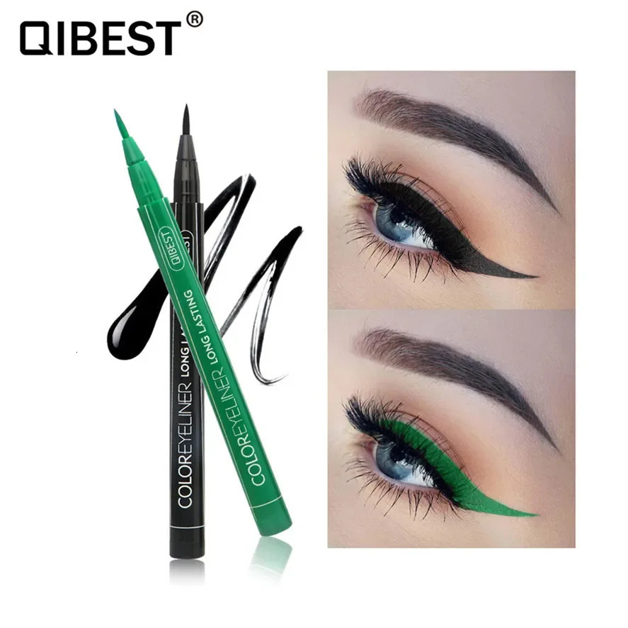 Makeup 12 Color Eyeliner Liquid Waterproof Easy To Wear Make Up Matte Eye Liner Blue Red Green White Gold Brown Eyleliner 250113