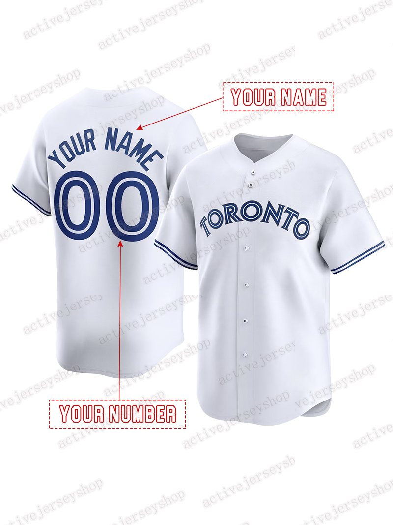 Vladimir Guerrero Jr. Custom Baseball Jersey Bo Bichette Stitched Personalized Customized Jerseys Custom Any Number Name
