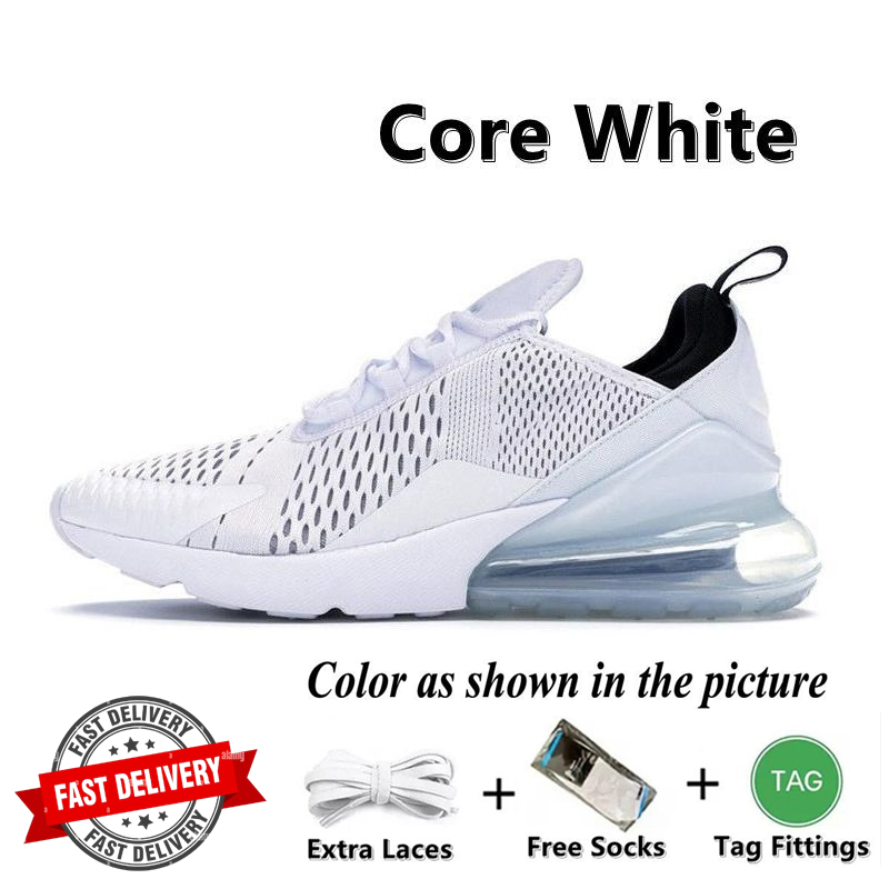 270s Running Shoes 270 React Sneaker Triple Black White Anthracite Navy University Red Barely Rose Rainbow Light Bone Tiger Mens Womens Trainers Sport