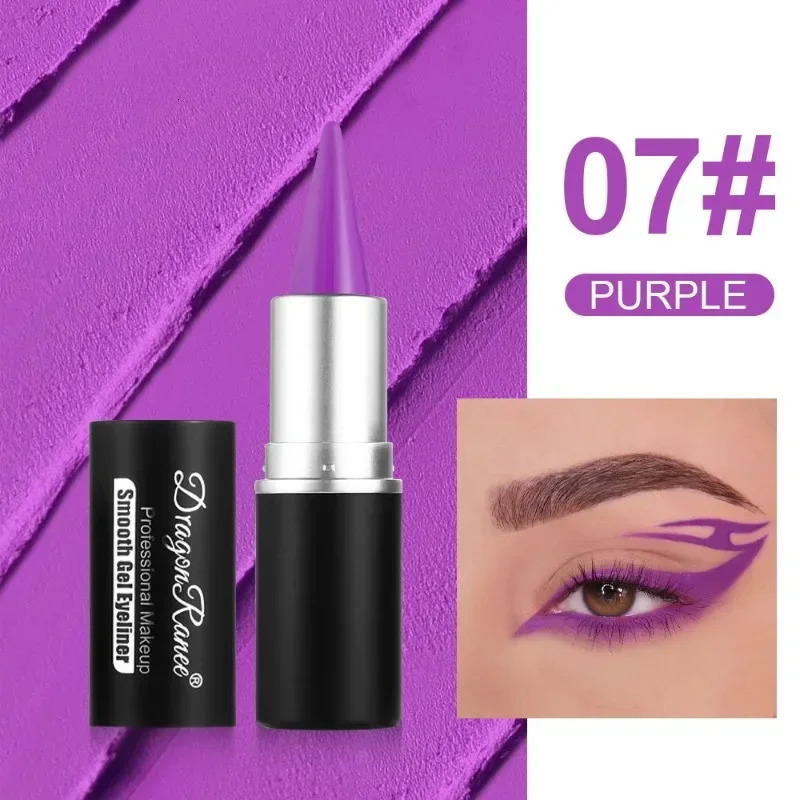 Creamy Texture Eyeliner Black Red Matte Easy Coloring Sweatproof High Pigment Eyeliner Pencil Daily Makeup Accessories for Women 250113