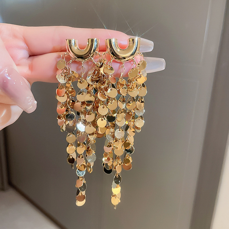 Women's Earrings 2PCS/LOT Flowers Tassel Earrings Rrhinestone Tassel Earrings Runway Accessories earrings