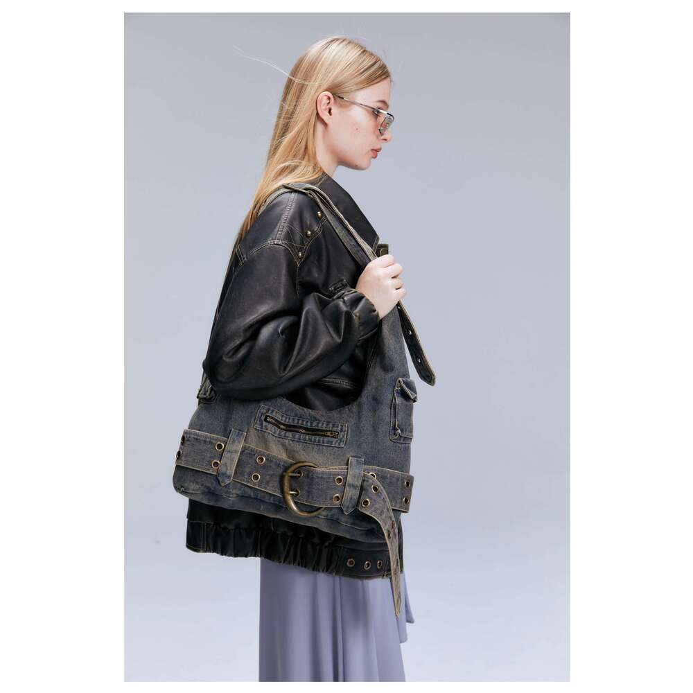 Women's Bags New retro underarm shoulder bag y2k denim bag niche tote bag casual versatile commuting crossbody bag women's shoulder bag