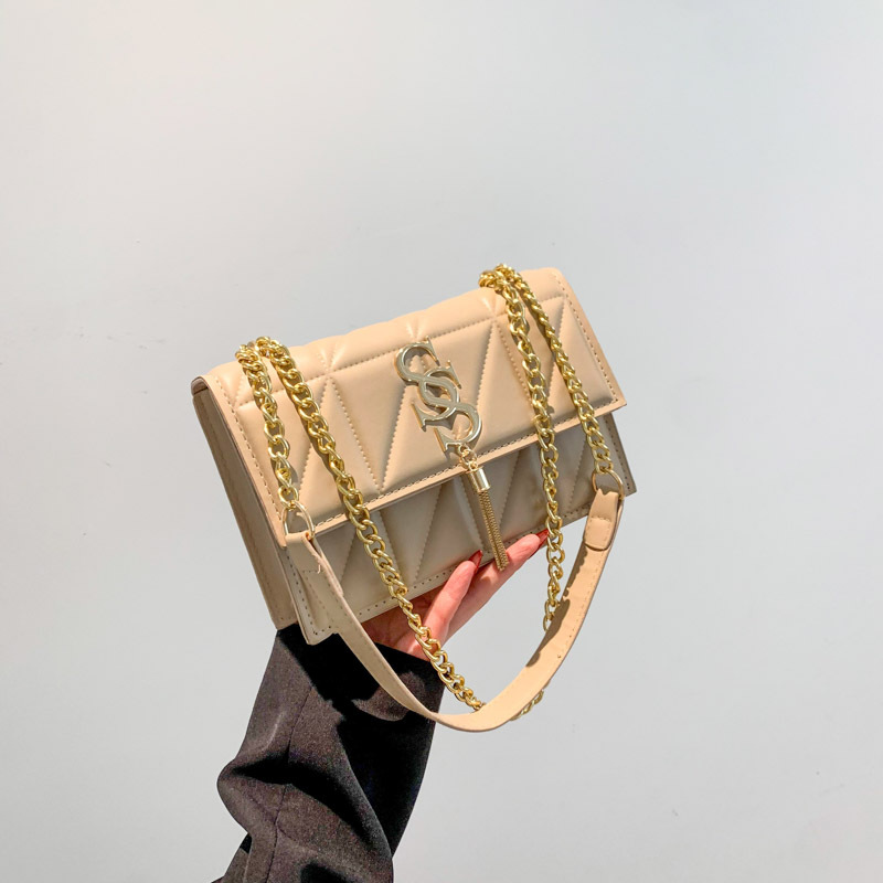 Fashion Korean version temperament NEW chain female 2025 spring new all-in-one ins crossbody bag small square