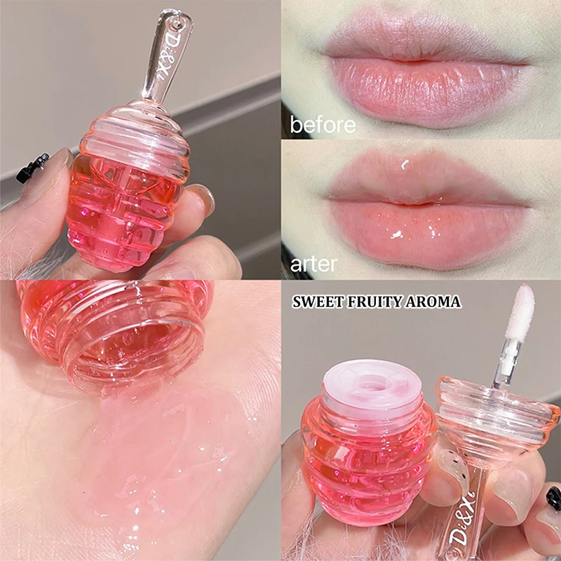 Honeypot lip oil set box Moisturizing hydrating layer mist lipstick all match lip moisturizing lip toot lip gloss parity 250113