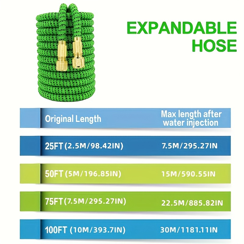 Durable High-Pressure Retractable Hose for Gardening and Car Washing - Easy Storage Watering Solution