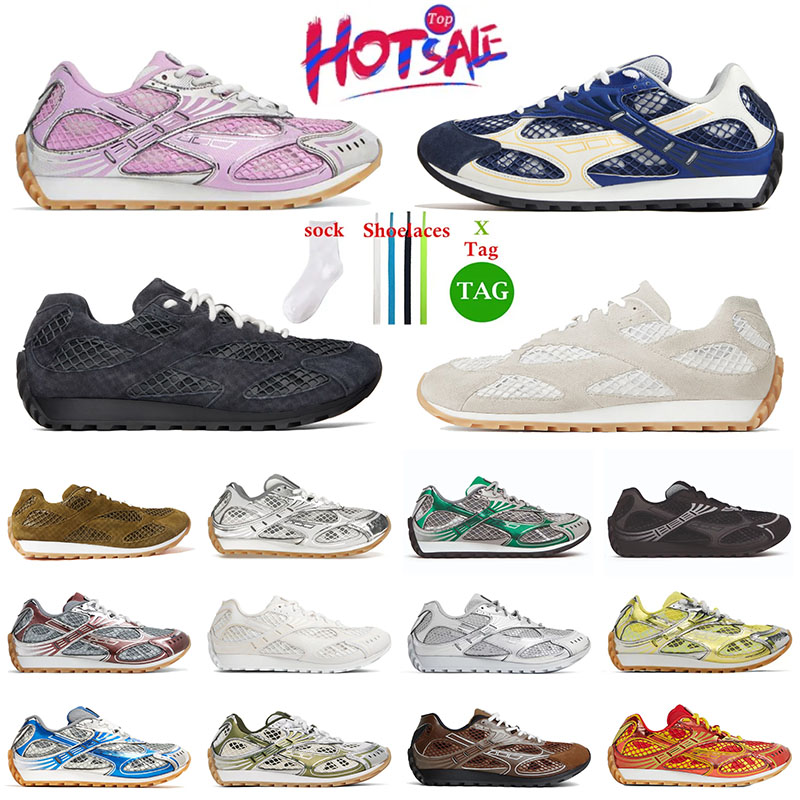 Newest Orbit Sneaker Men Women Running Shoes US 12 Trainers Flat Designer Shoe Metal Leather Parakeet Silver White Black Mesh Nylon Fabric Platfo