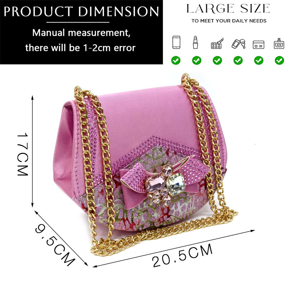 Venus Chan Nigerian Women Heel Party Shoes And Bag Set Royal Blue Colour Rhie Handbag Italian Design Wedding INS 2024