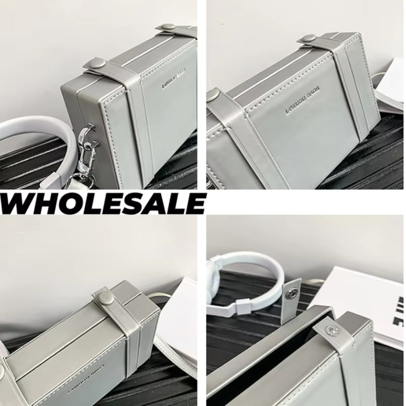 New Fashion Small Box Designer Casual Man Shoulder Crossbody Square Bags Pu Leather Sac Messenger Bag Original Brand