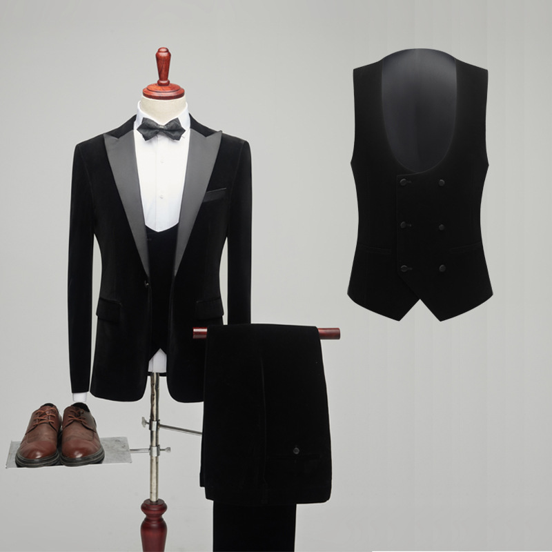 H620 Men's business suit Korean style professional suit jacket groomsmen suit