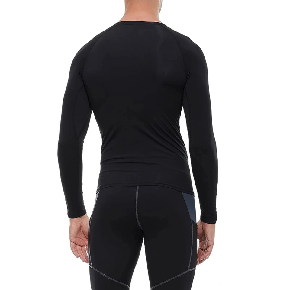 2 Pack Mens Compression Shirts Long Sleeve Athletic Workout Tops Base Layer Quick Dry Sports TShirt Golf women 250211wtt - view 5