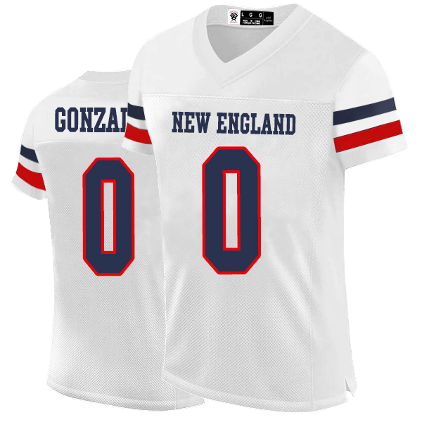 10 Drake Maye Football Jerseys Christian Gonzalez Rhamondre Stevenson Demario Douglas Keion White Brenden Schooler Kendrick Bourne Custom