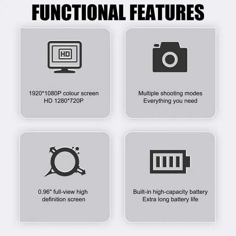 360 degree sports panoramic thumb camera chest fixed motorcycle Dashcam anti shake camera super memory life recorder X250210