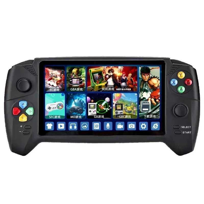 New 7inch Retro Handheld Video Game Console 16G 10000+ Classic Game Arcade Dual Rocker Consoles Gaming Device For FC GBA NESXJ250211