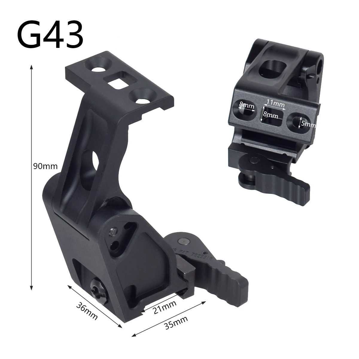 Tactical Unity Fast Optics Riser Mount For G43 G33 AP 3X 6X Magnifier Airsoft Weapon Rifle 558 Holographic Red Dot Scope HuntingW250211