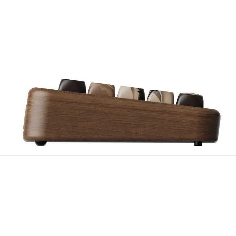 Keyboards Akko MU01 Mountain Seclusion Wooden Mechanical Keyboard RGB Hot-swappable BT 5.0/2.4G Wireless Type-C Wired Gaming Keyboard S25210