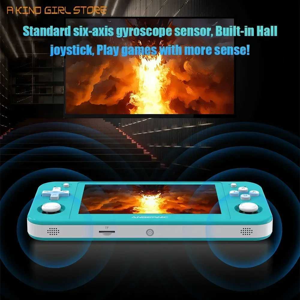 RG505 Retro Handheld Game Console 4.95 inch OLED Touch Sn Android 12 System Unisoc Tiger T618 4.95 INCH OLED With 4000+ GameXJ250211