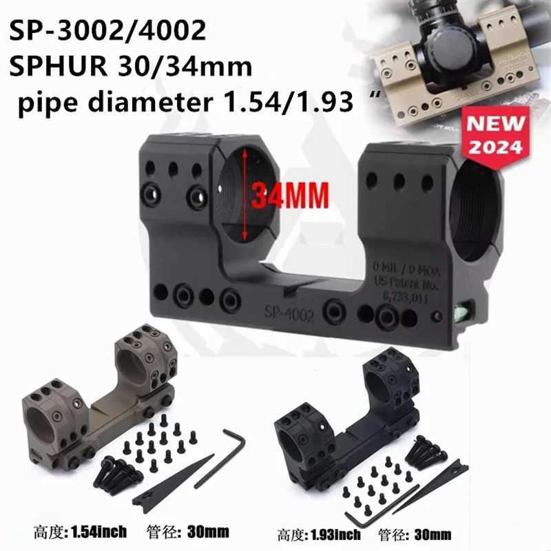 2024 New SP-3002 SP-4002 Solid Mount 30/34mm 0MIL 0MOA .50/.93 inch Height Scope Mount with Surfaces for Scope AccessoriesW250211