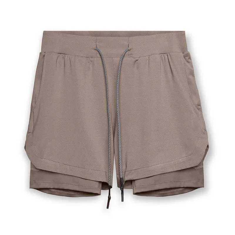 4XL 5XL Joggers Shorts Men 2 in 1 sport shorts Gyms Fitness Bodybuilding Workout Quick Dry Beach Shorts Male Running shorts menXJ250211