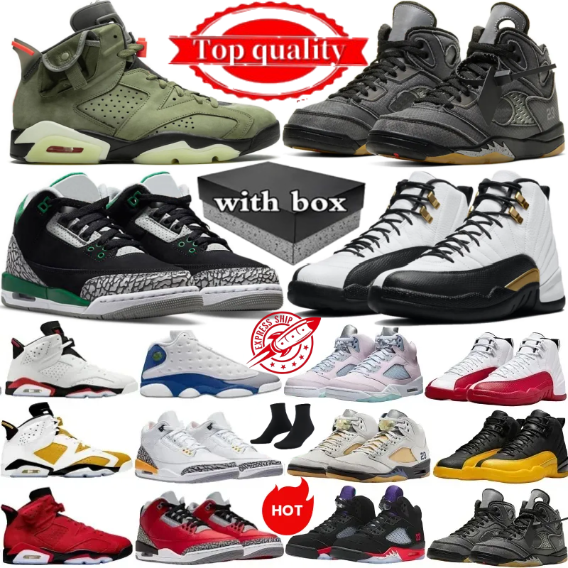 Designer shoes 3S 5S 6S 12S 13S men women basketball shoes Black Cat Military Red Thunder White Oreo Cool Grey Game Royal Sneakers Blue University outdoors sneakers