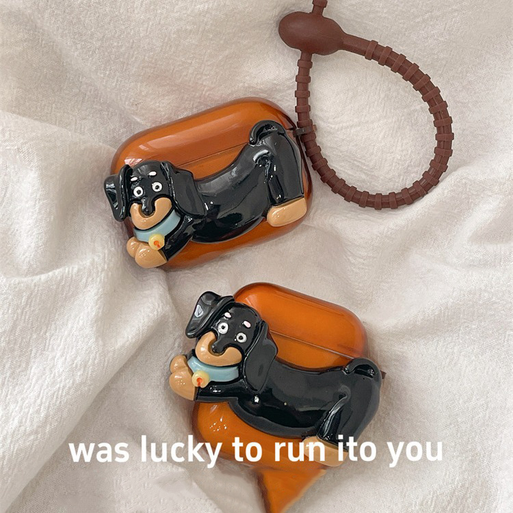 Brown Sausage Dog Suitable 1 2 Protective Cover 3 Pro Earphone Cover Earphone Case