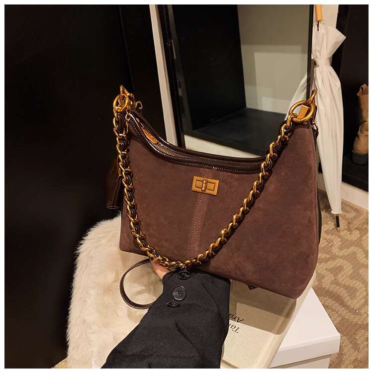 Women's Bags Matte premium texture small for women, autumn winter new item, single shoulder underarm bag, fashionable and stylish crossbody bag